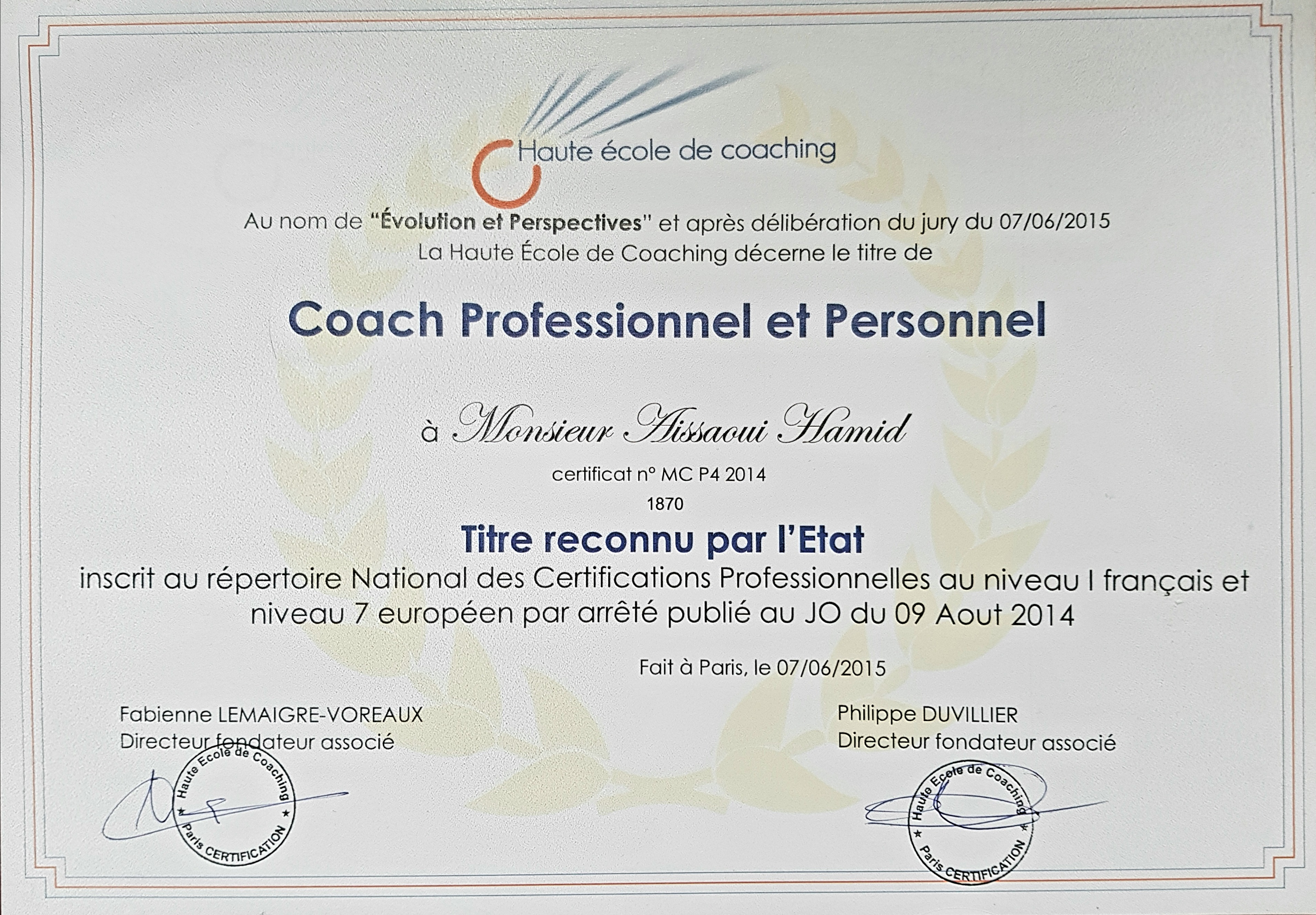 Certificat