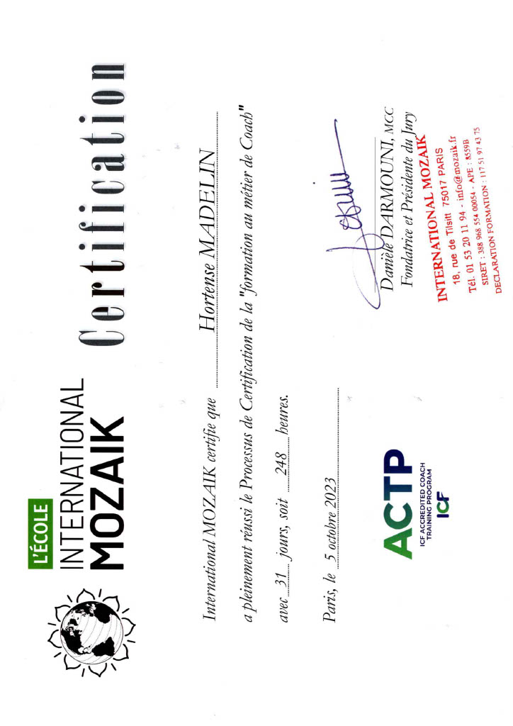 Certificat