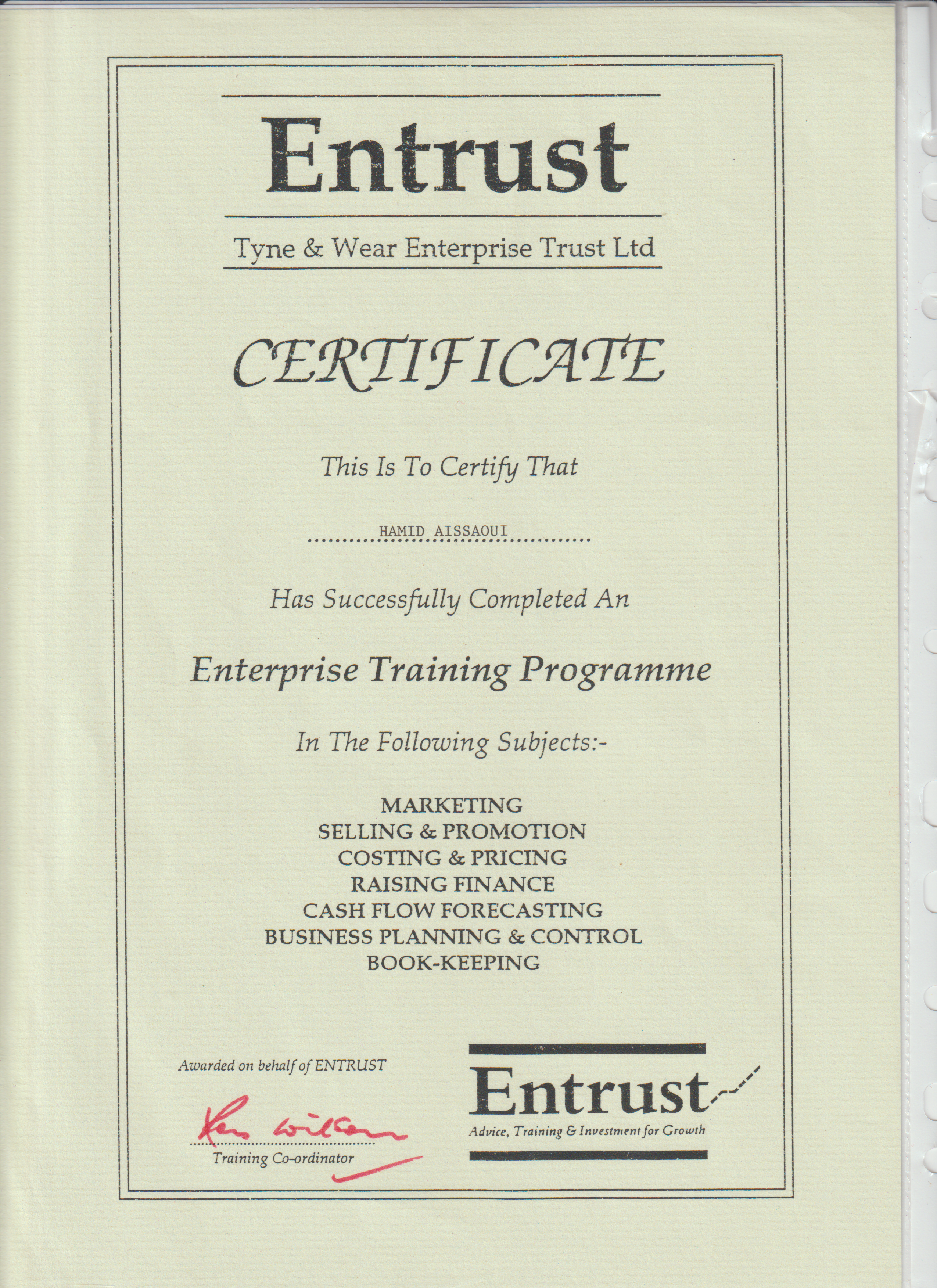 Certificat