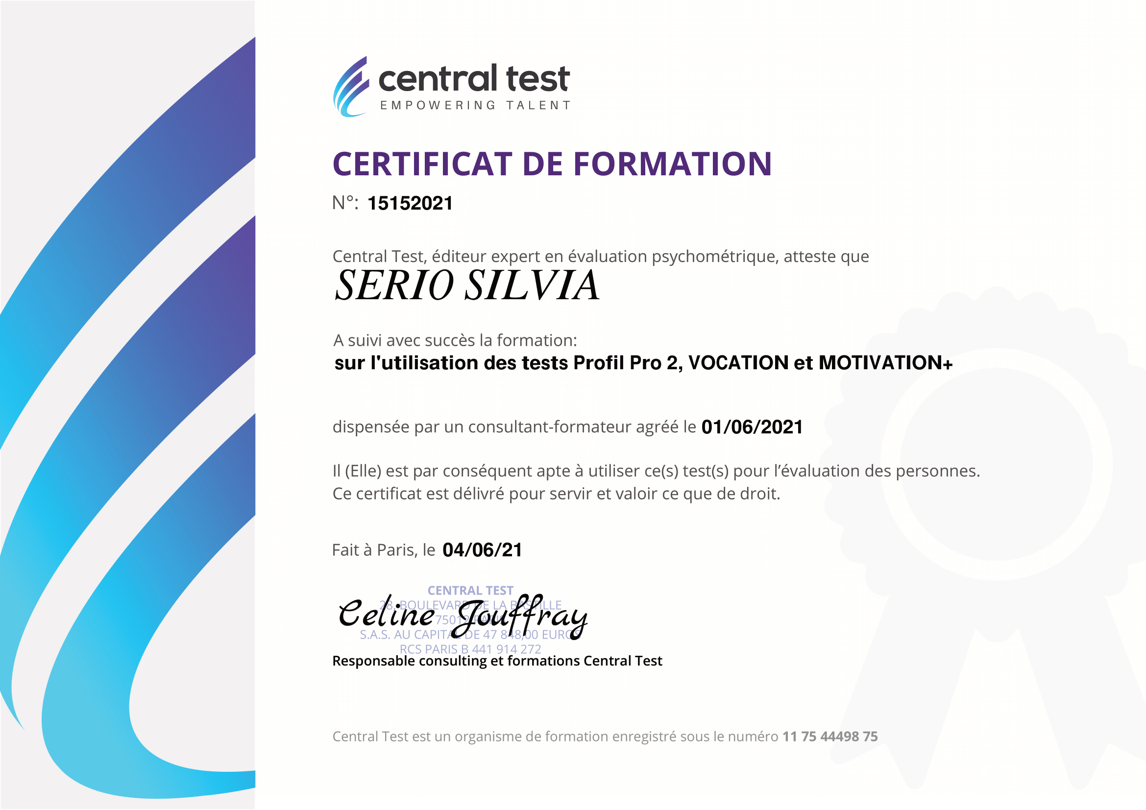 Certificat