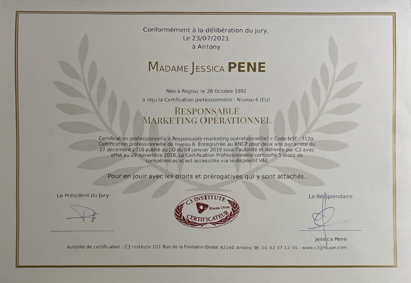 Certificat