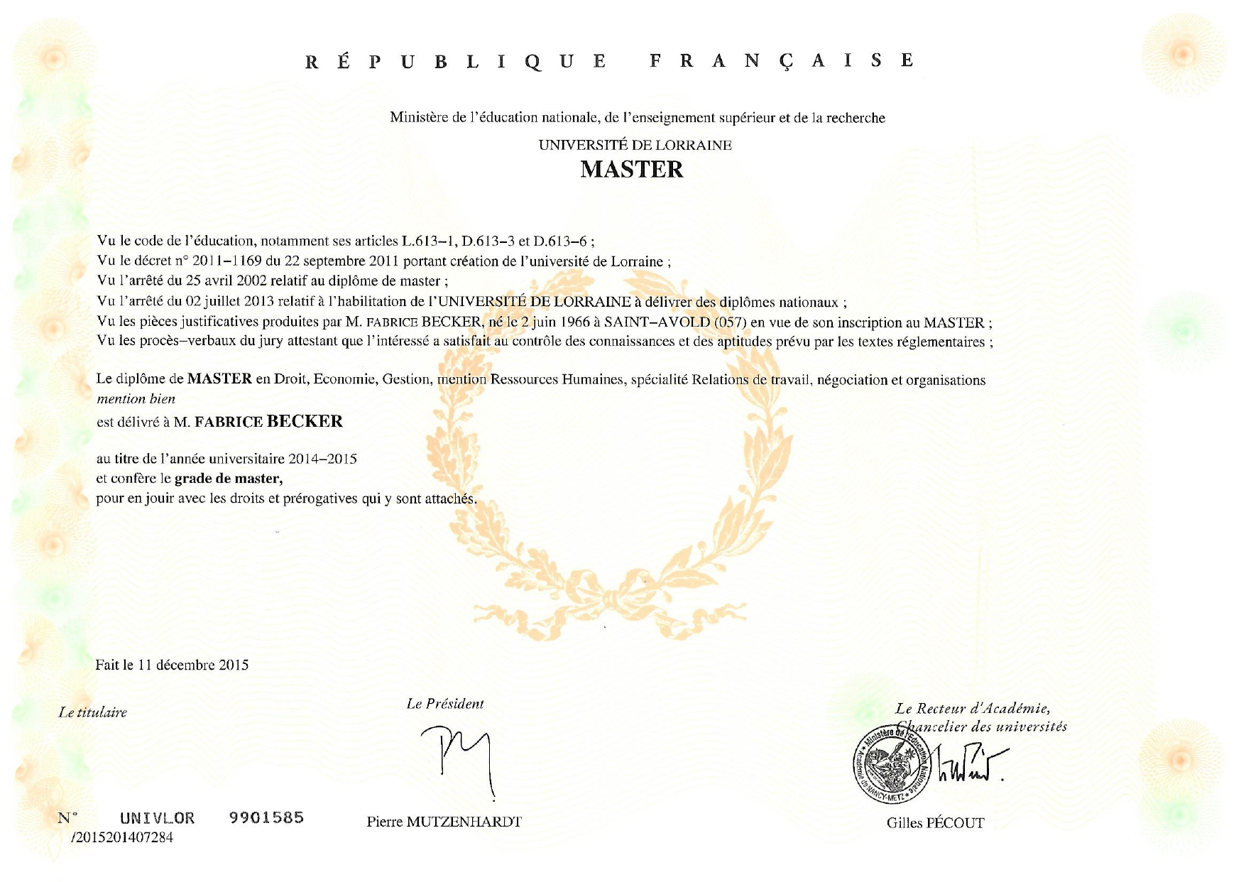 Certificat