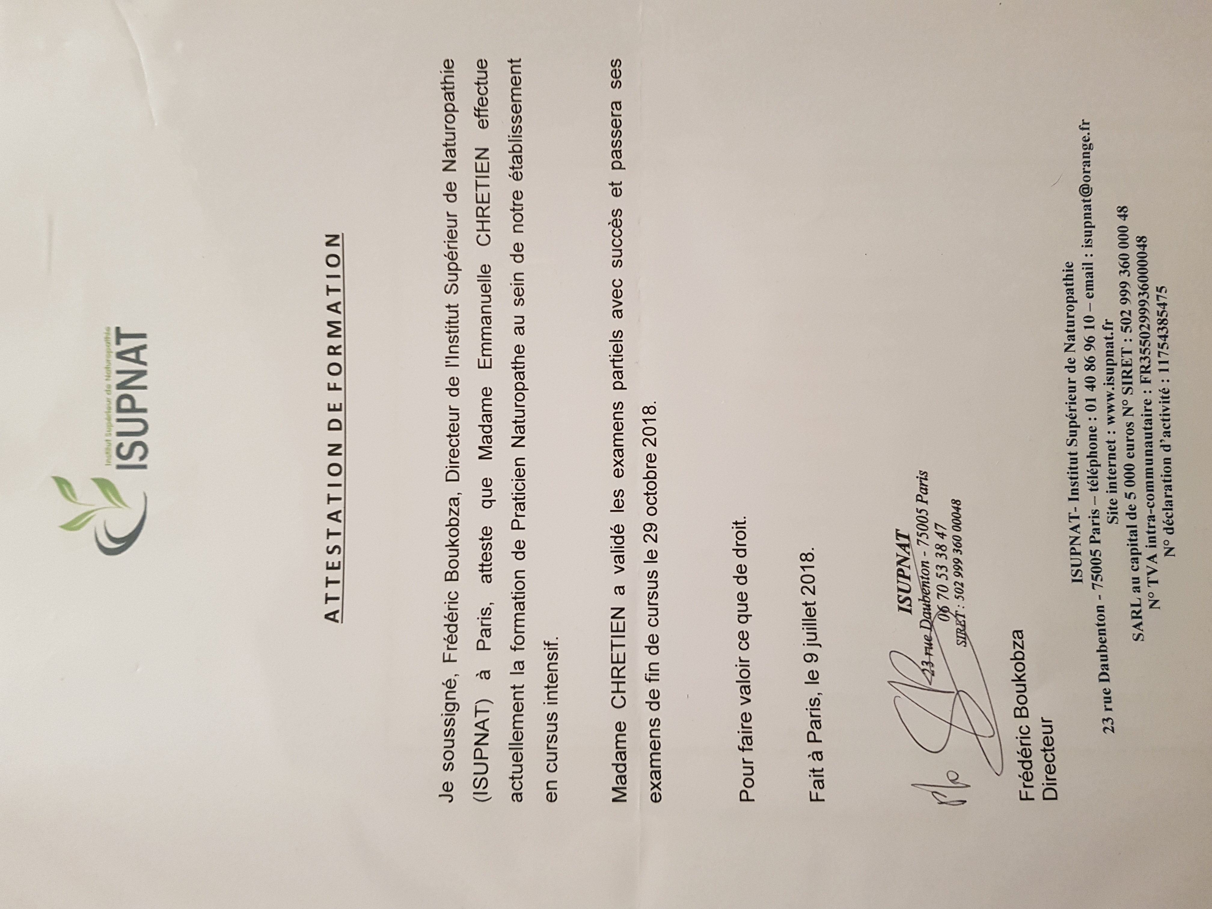 Certificat